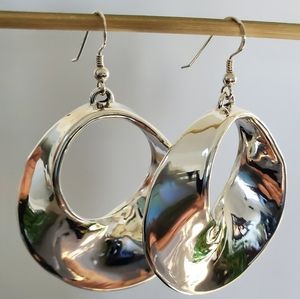 Large Sterling Silver Earrings
